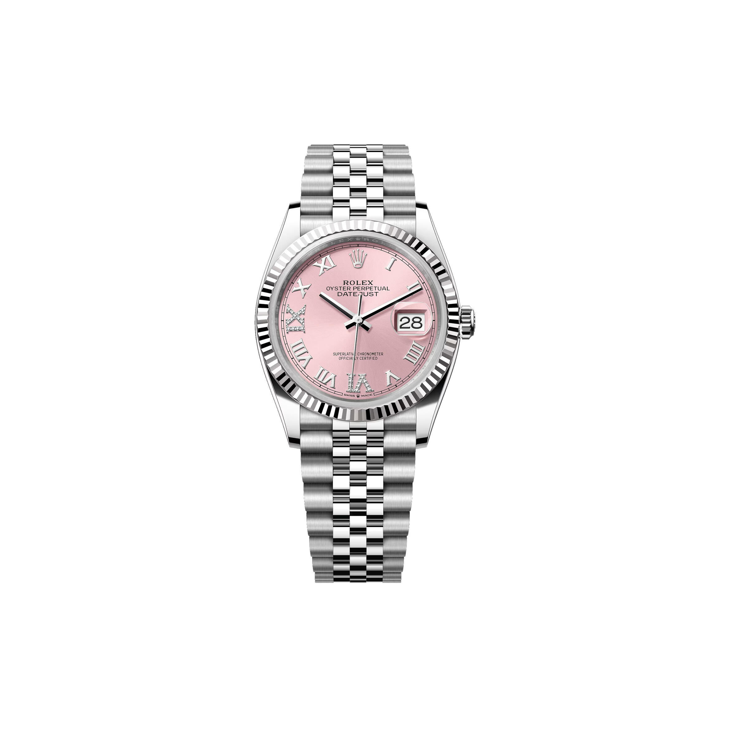 ROLEX DATEJUST 36 OYSTER, 36 MM, OYSTERSTEEL AND WHITE GOLD 126234